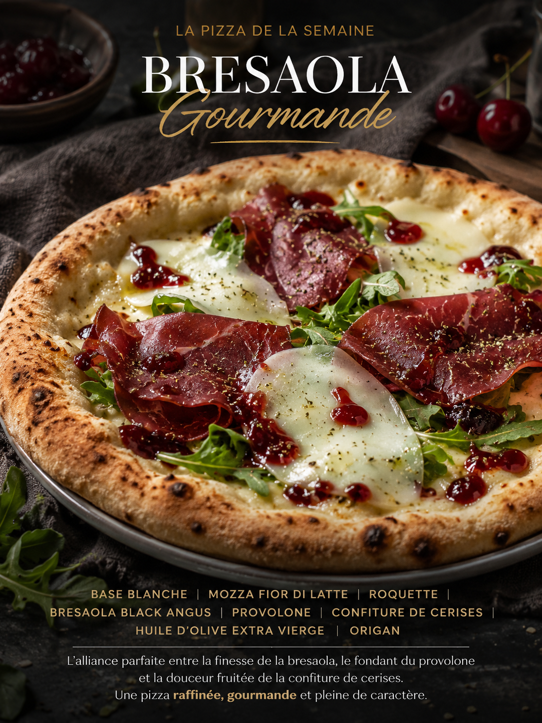 Pizza Bresaola Gourmande